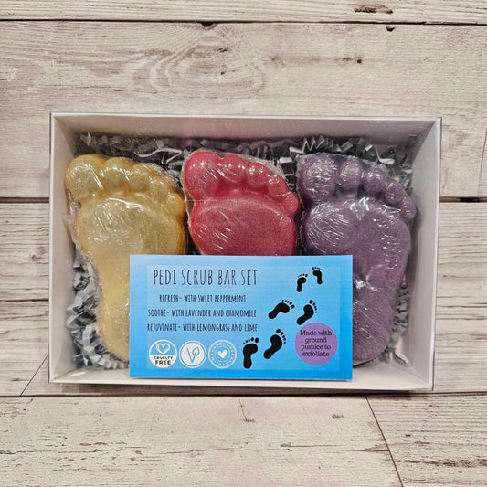 Set of 3 Pedi Scrub Bars