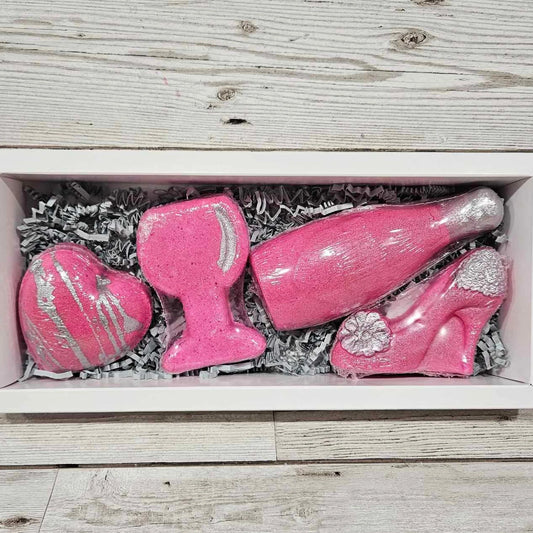 Raspberry Fizz Bath Bomb Gift Set
